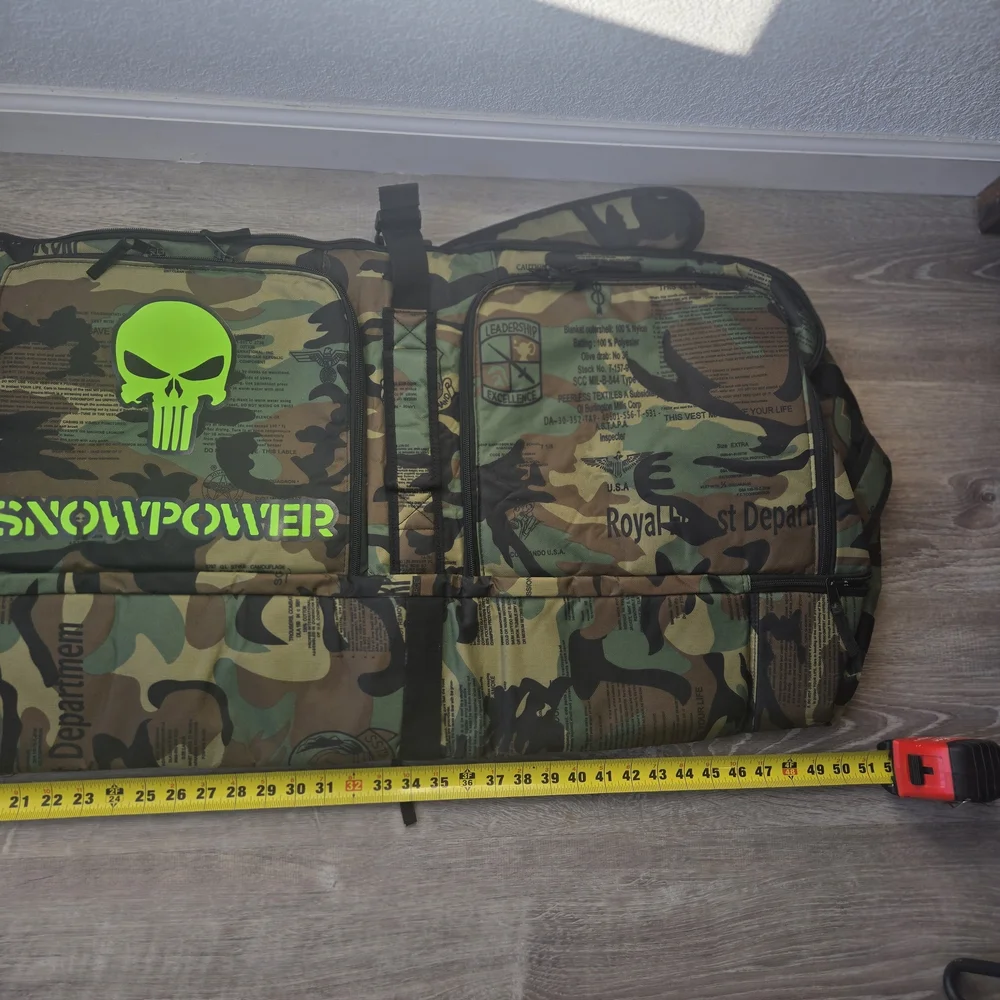 Camouflage Ski‎ Bag Snowboard Travel Skull Winter Spir
